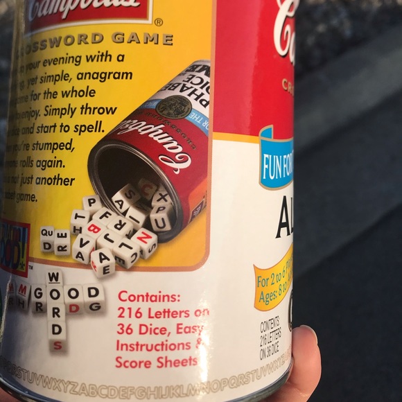 NEW Campbell's Alphabet Dice Crossword Game Sealed - Picture 4 of 11
